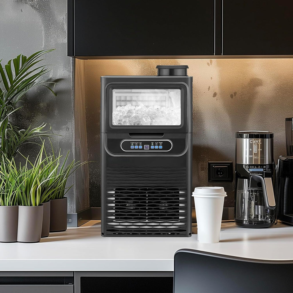 Machine à glaçons commerciale VINGLI avec stockage de 11 lb autonettoyante