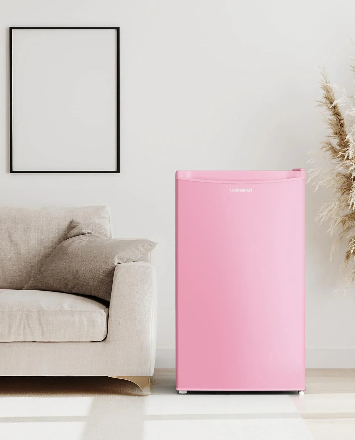 Mini-réfrigérateur Upstreman de 3,2 pieds cubes avec congélateur, mini-réfrigérateur à une porte, réfrigérateur de dortoir