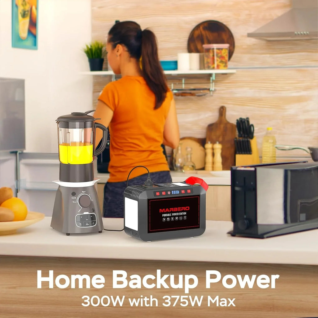 Centrale électrique portable 88 Wh, générateur solaire au lithium pour camping, charge rapide avec prise secteur, batterie externe de 120 W de pointe