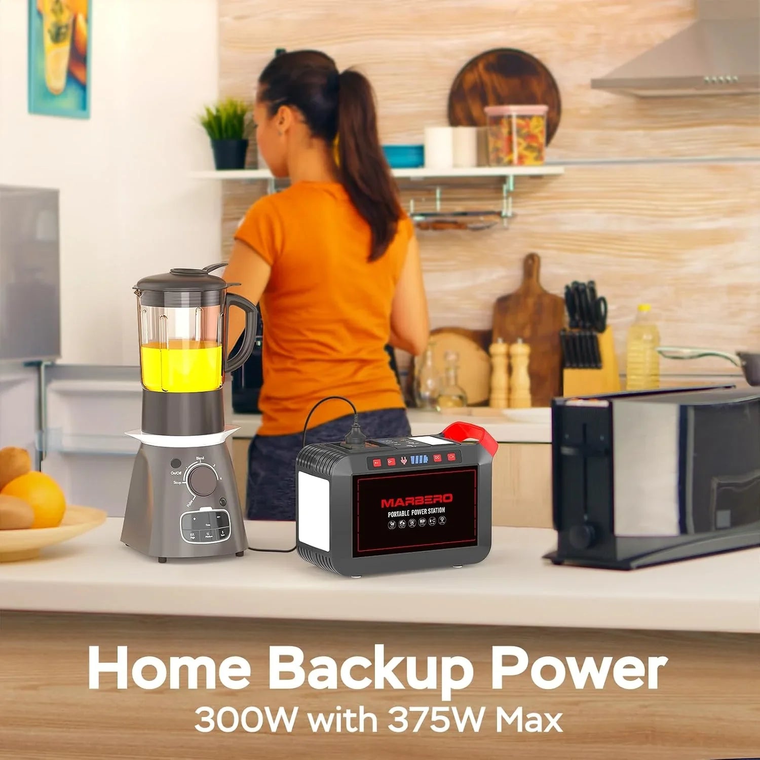 Centrale électrique portable 88 Wh, générateur solaire au lithium pour camping, charge rapide avec prise secteur, batterie externe de 120 W de pointe