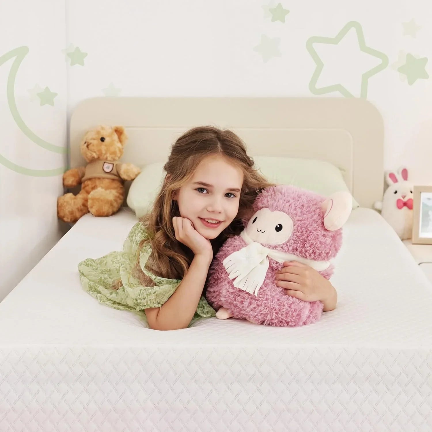 Matelas double de 8 pouces avec mousse à mémoire de forme pour un soutien moyennement ferme