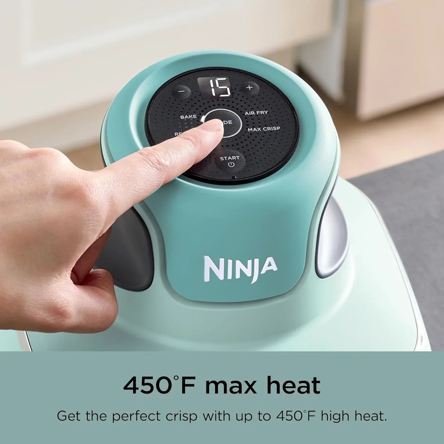 Ninja Crispi Friteuse à air portative en verre 4-en-1
