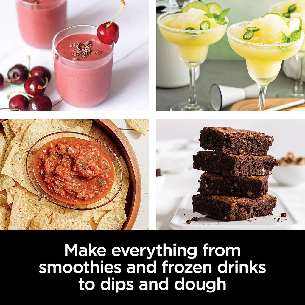 Mélangeur compact Ninja Blender pour smoothies, pâtes et boissons glacées avec Auto-IQ, bol mélangeur de 2 040 g*