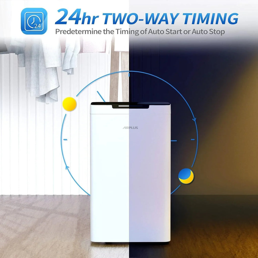 Déshumidificateur de sous-sol AIRPLUS de 1 500 pi², puissant déshumidificateur de 30 pintes