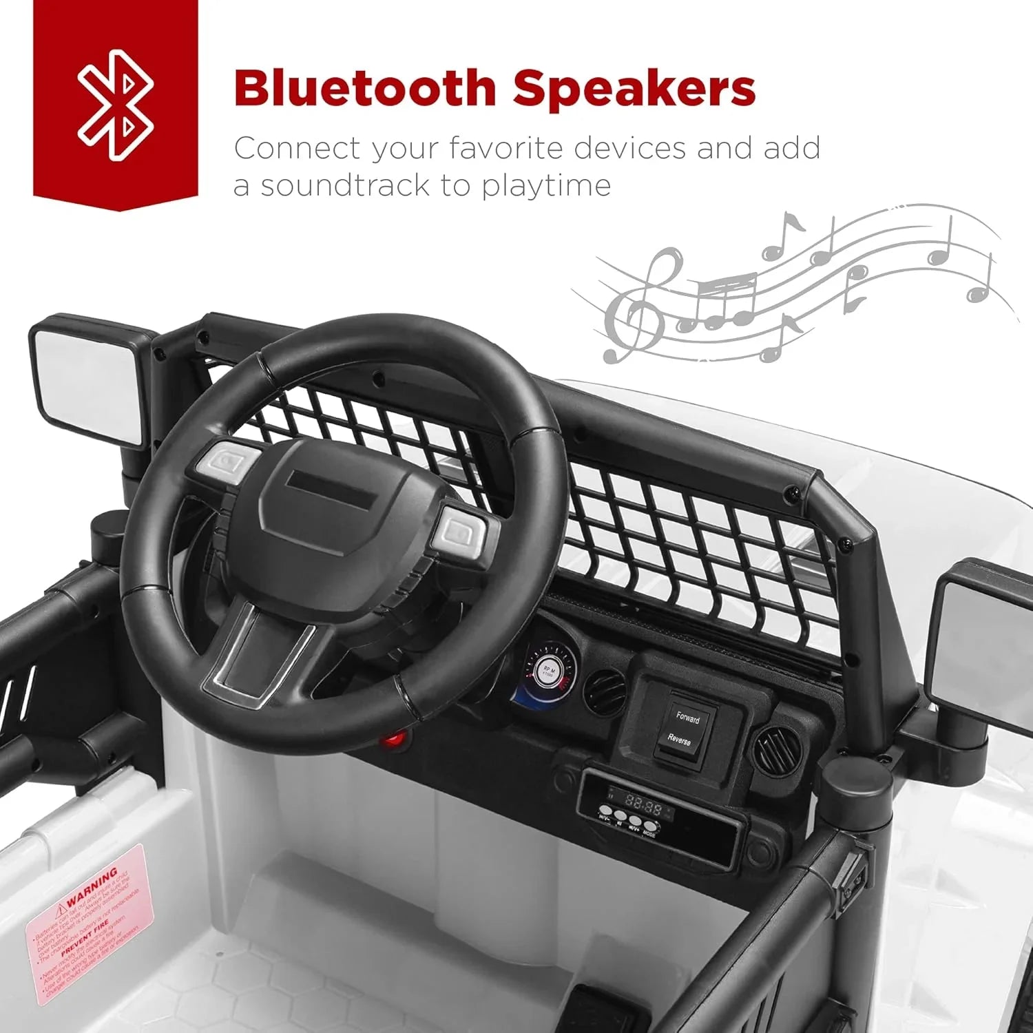 Camion-voiture pour enfants Best Choice Products 12 V avec suspension à ressort et lumières LED