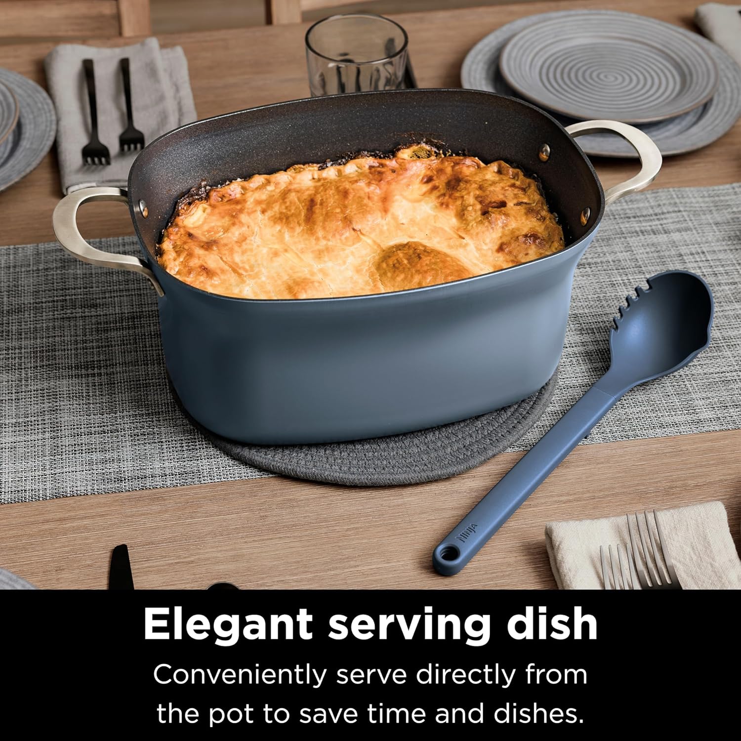 Mijoteuse Ninja 8,5 pintes, multicuiseur avec four hollandais et cuiseur vapeur