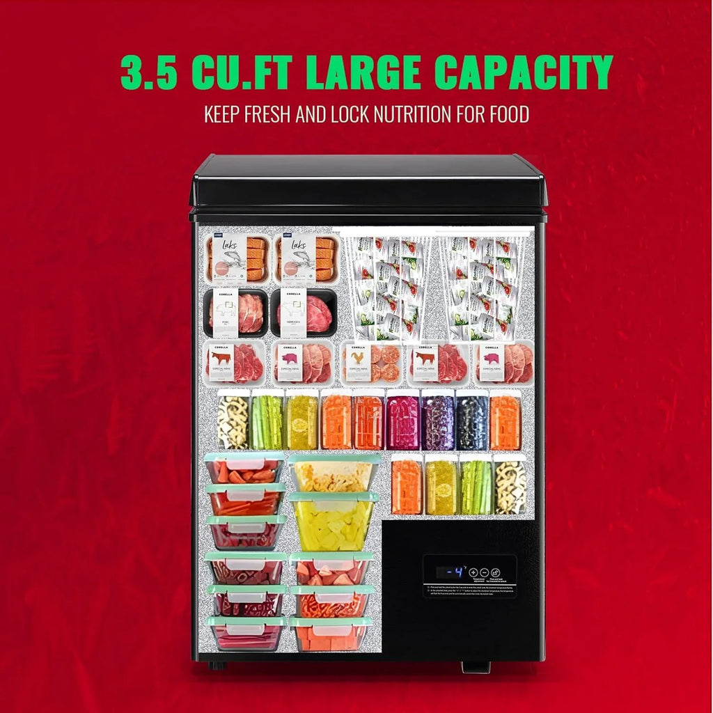 Congélateur vertical de 5,0 pieds cubes, congélateur autonome, mini-congélateur compact à chargement par le haut