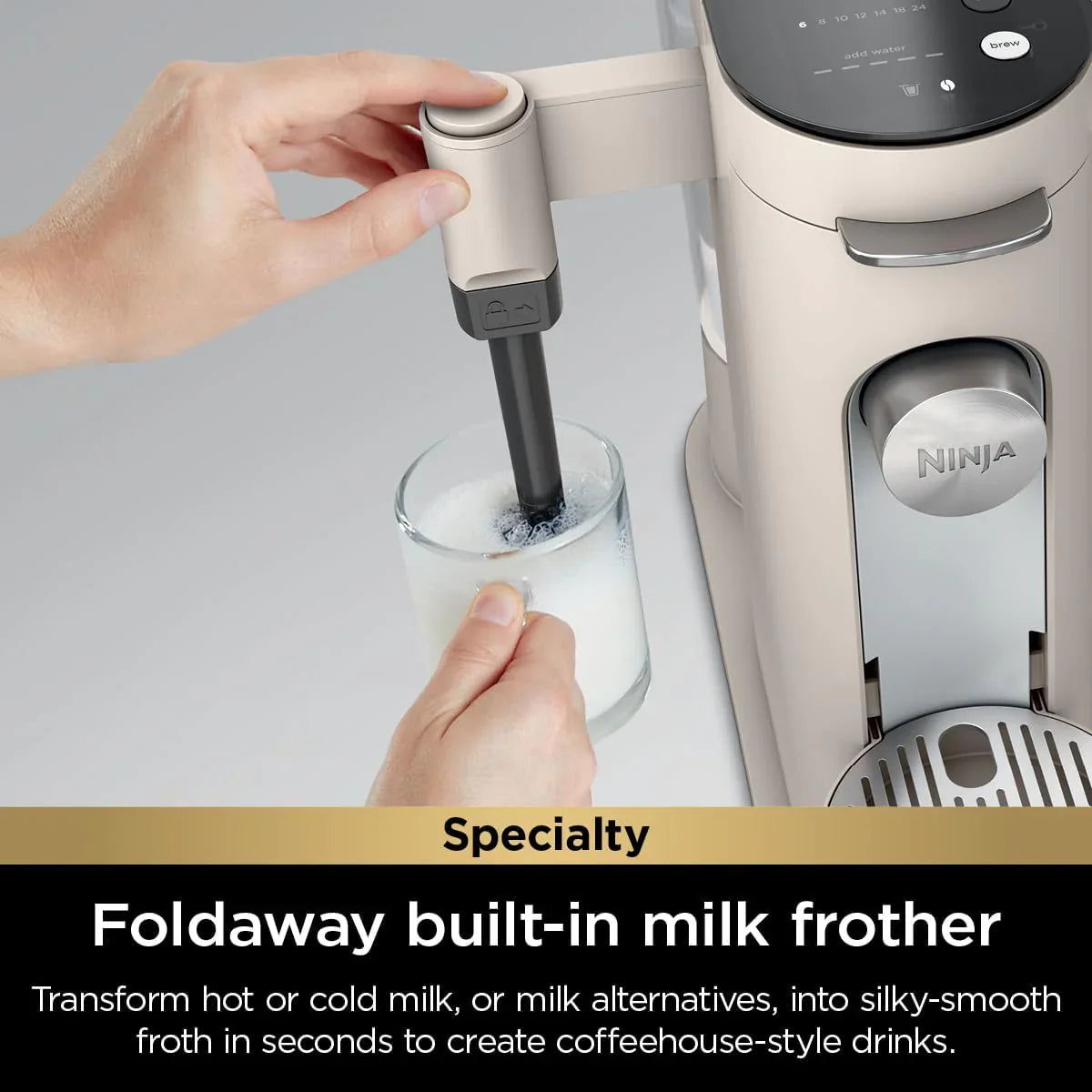 Cafetière mono-tasse Ninja Pods & Grounds, compatible avec les dosettes de café K-Cup