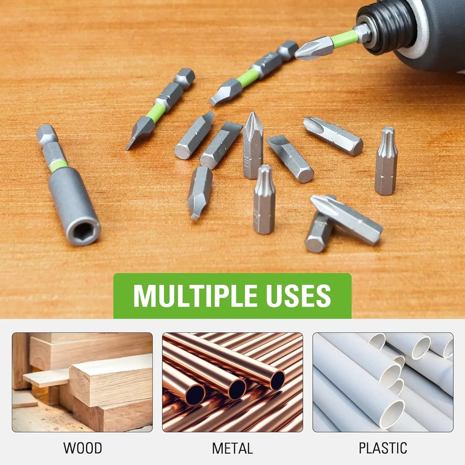 Perceuse-visseuse à percussion sans fil 24 V, kit combiné d'outils électriques