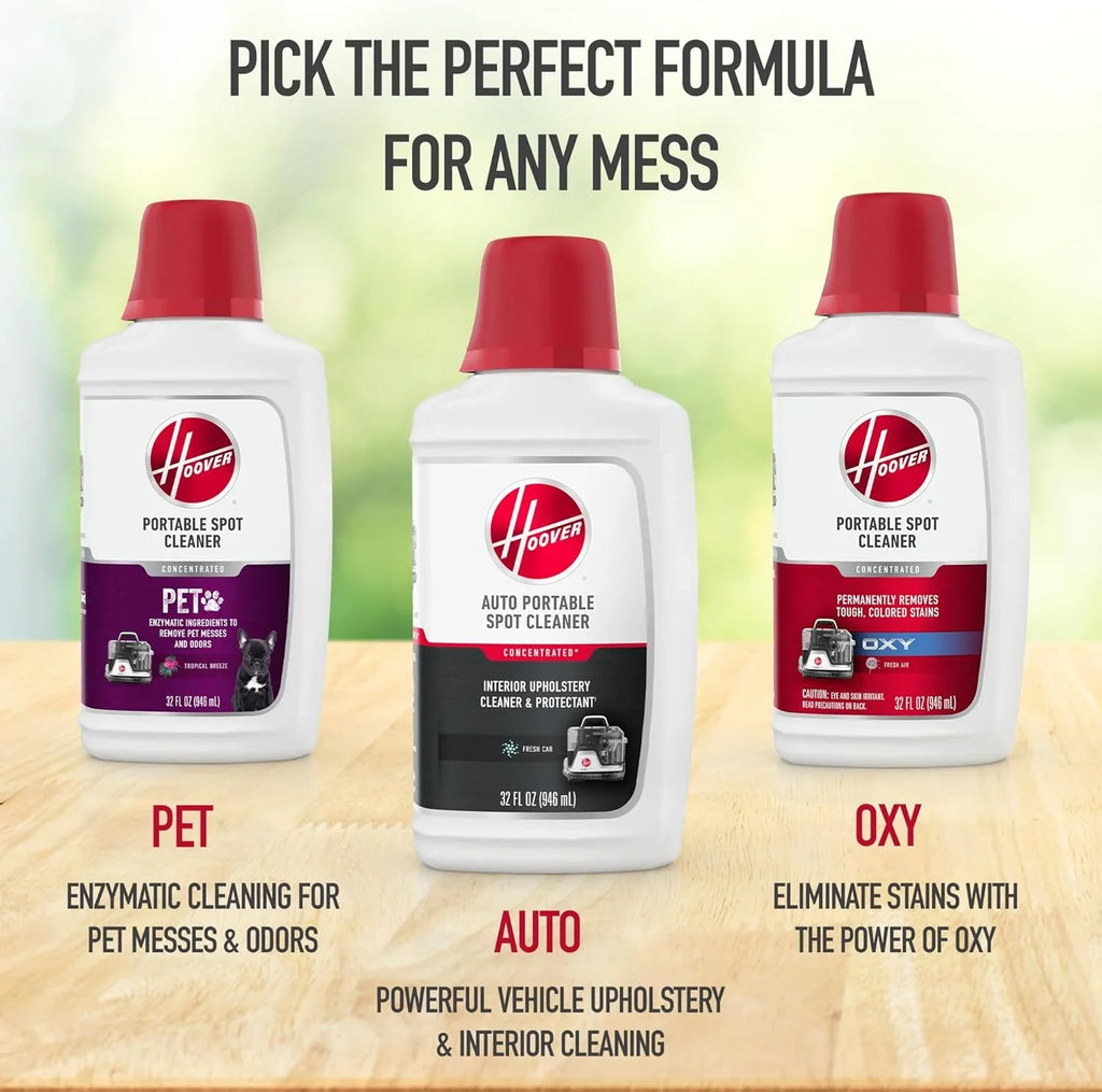 Nettoyeur de tapis et de tissus d'ameublement portable Hoover CleanSlate Plus avec aspiration puissante et plusieurs outils