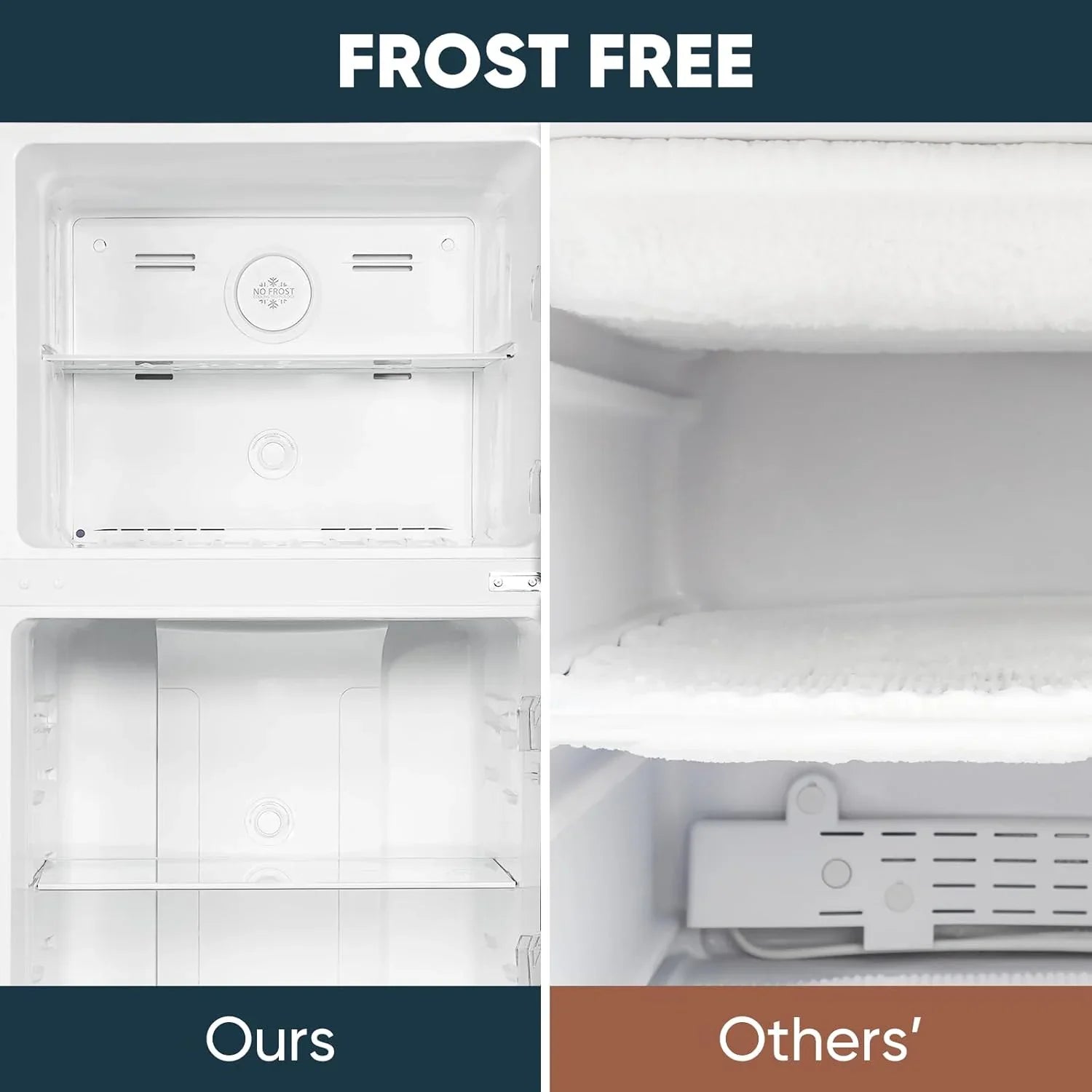 Réfrigérateur Upstreman de 7,7 pieds cubes avec congélateur, double porte,