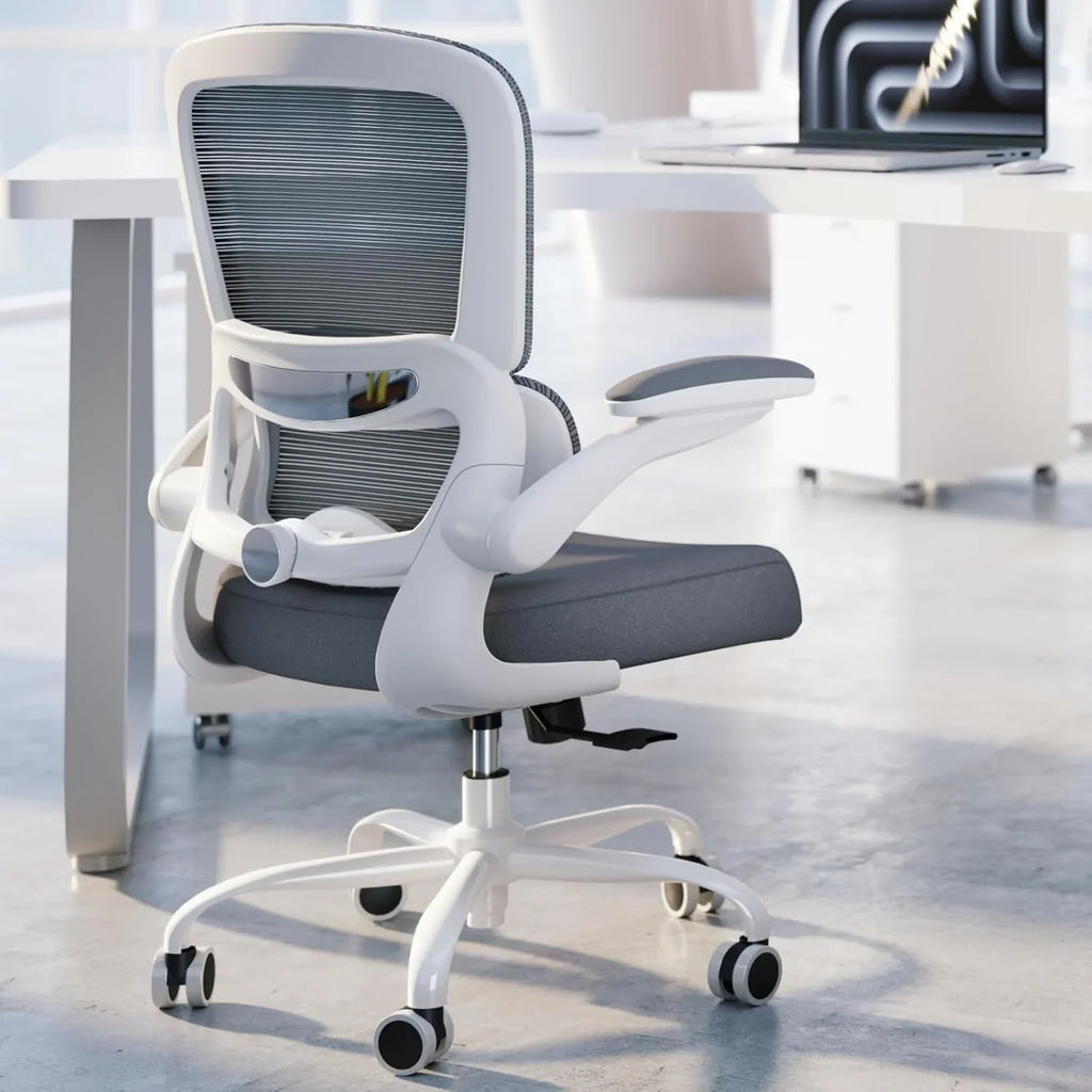 Chaise de bureau ergonomique TRALT, capacité de 150 kg, en maille, avec roulettes