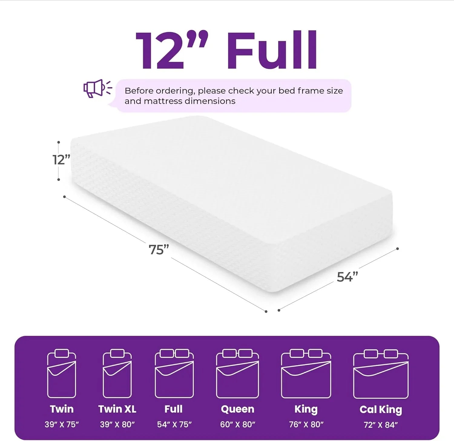 Matelas en mousse à mémoire de forme GAESTE de 8 pouces, entièrement rafraîchissant, matelas dans une boîte