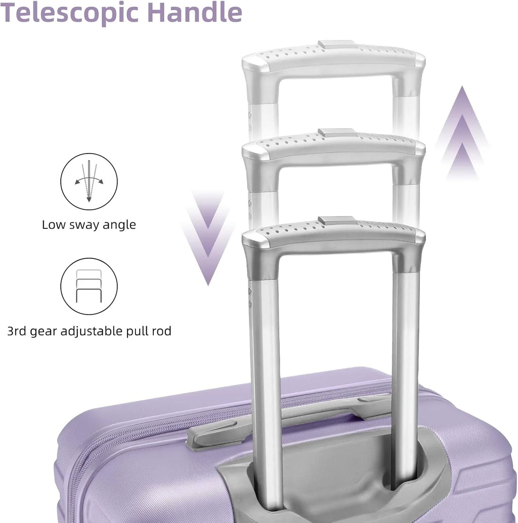 Ensemble de bagages à main légers et extensibles à coque rigide de 6 pièces