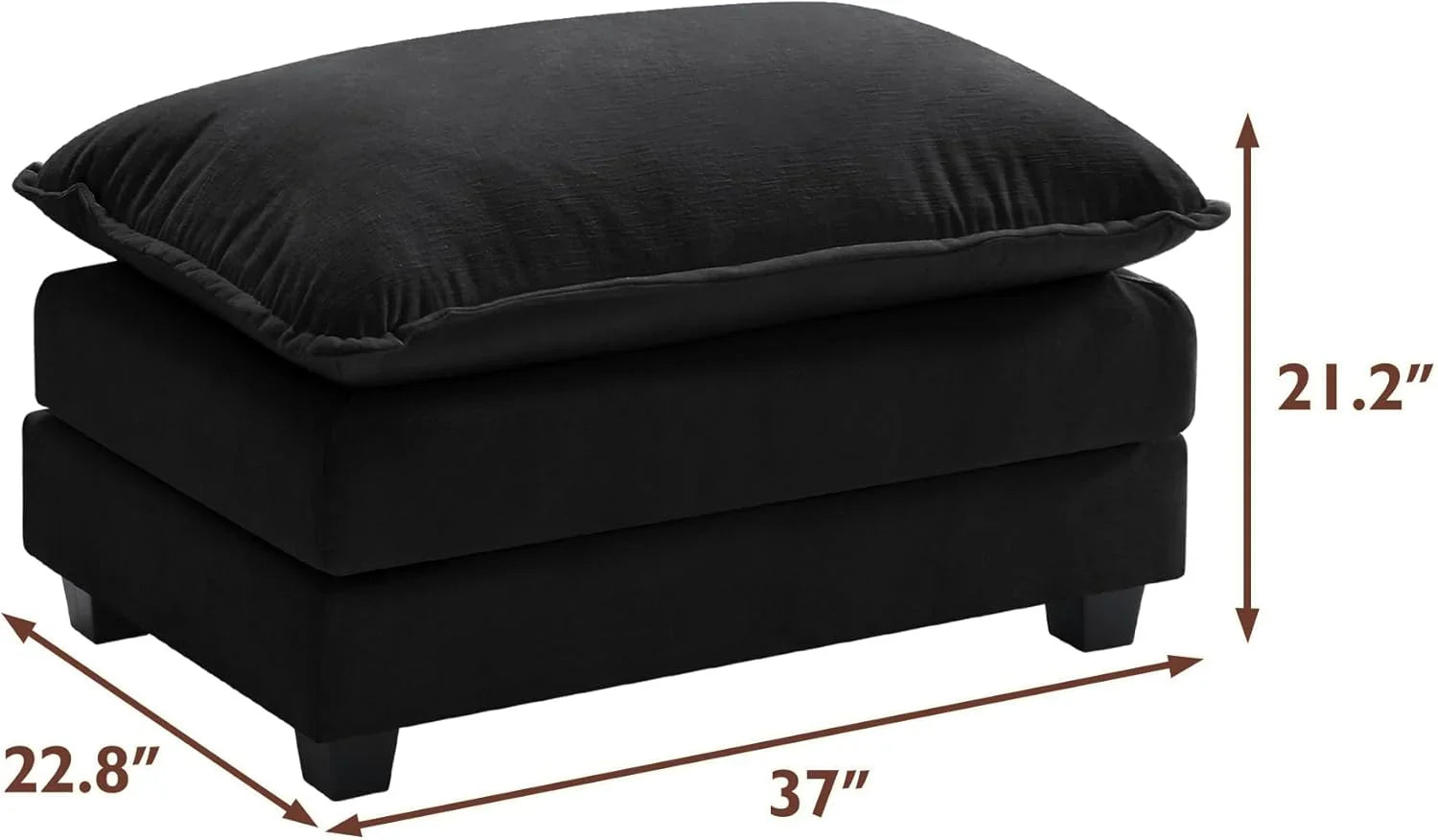 Canapé modulaire moderne en forme de U de 146 pouces d'ihanherry