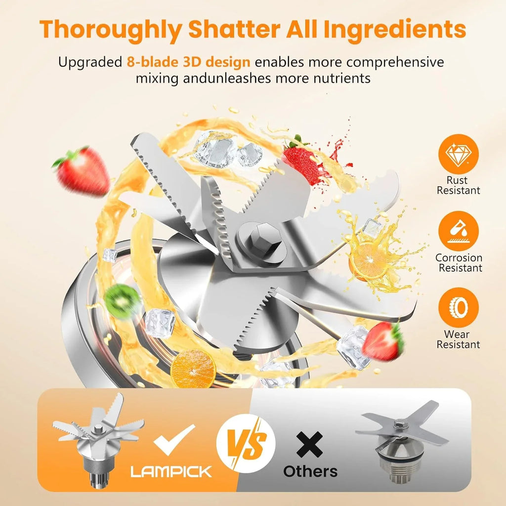 Blender KitchenAid, mélangeur de comptoir haute vitesse de qualité professionnelle de 2 000 W avec bol de mélange de 2 000 g et gobelet à emporter de 700 g