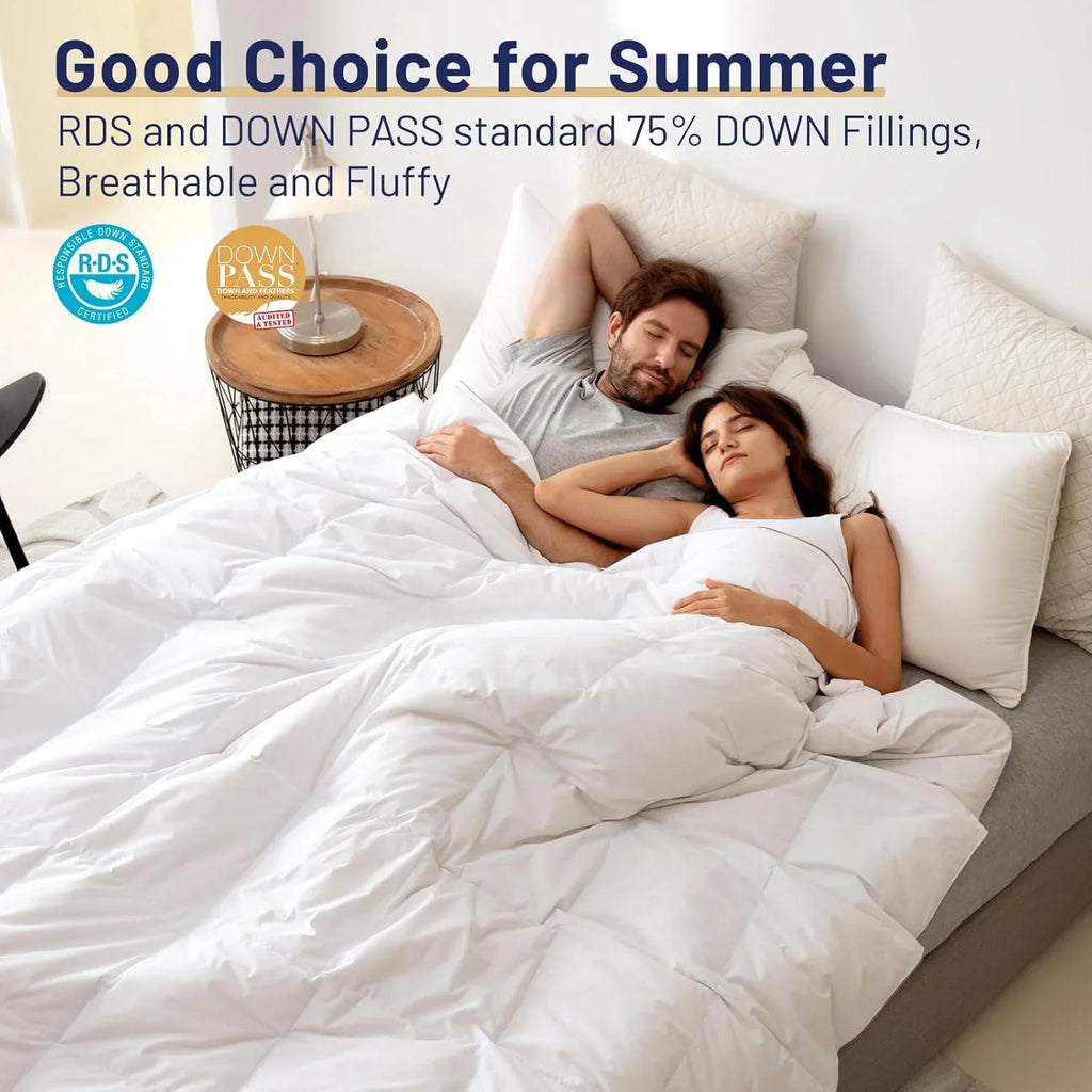 Couette en duvet de qualité supérieure avec design à cloisons 3D