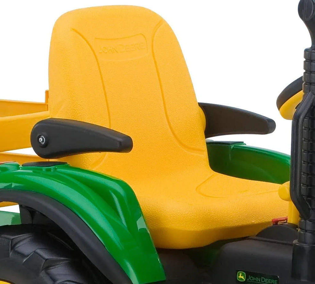 Tracteur Peg Perego John Deere Ground Force avec remorque 12 volts