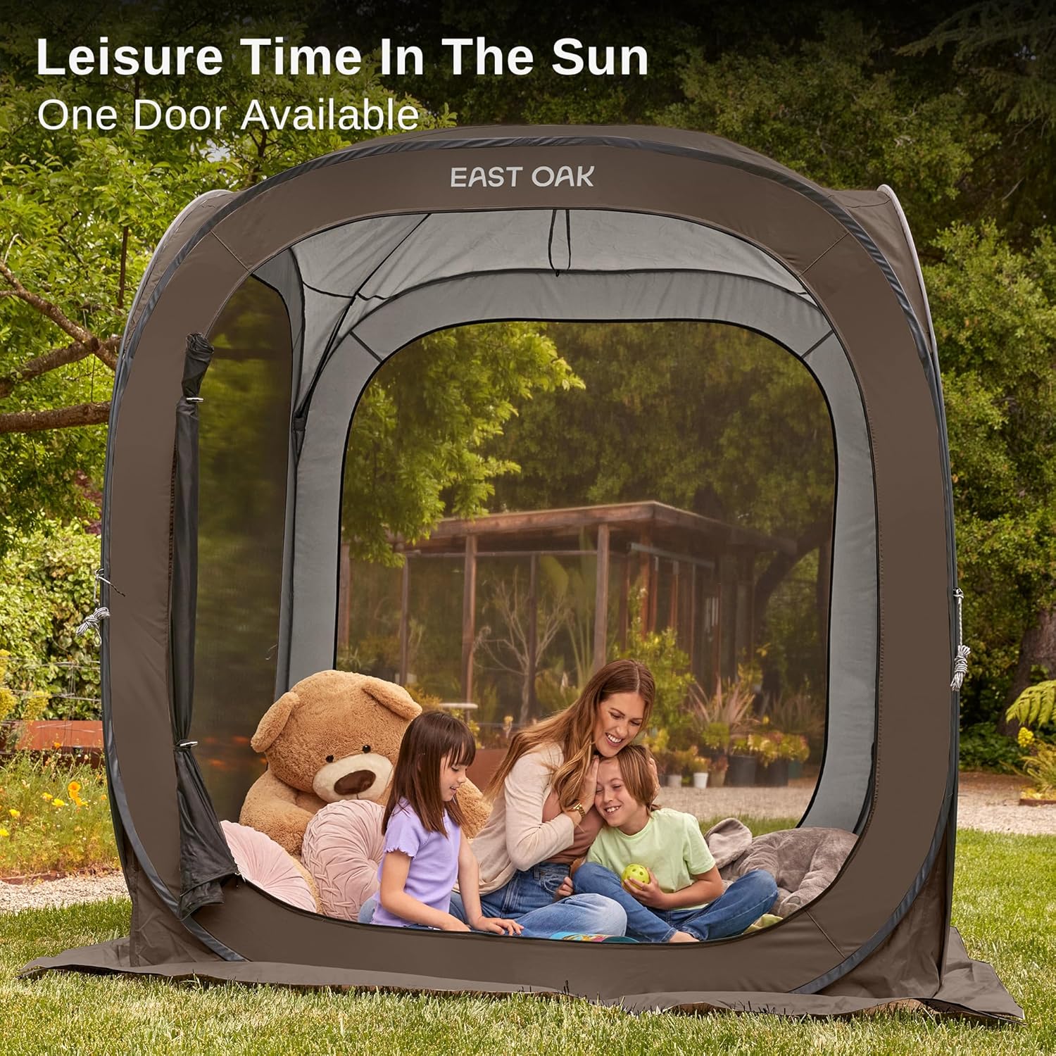 Tente moustiquaire EAST OAK, moustiquaire portable, 3 x 3 m, avec sac de transport