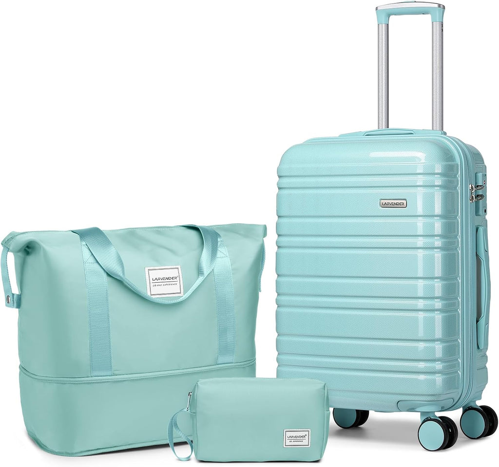 Ensemble de bagages 6 pièces, ensemble de valises rigides extensibles avec roulettes pivotantes, ensemble de bagages à roulettes légers