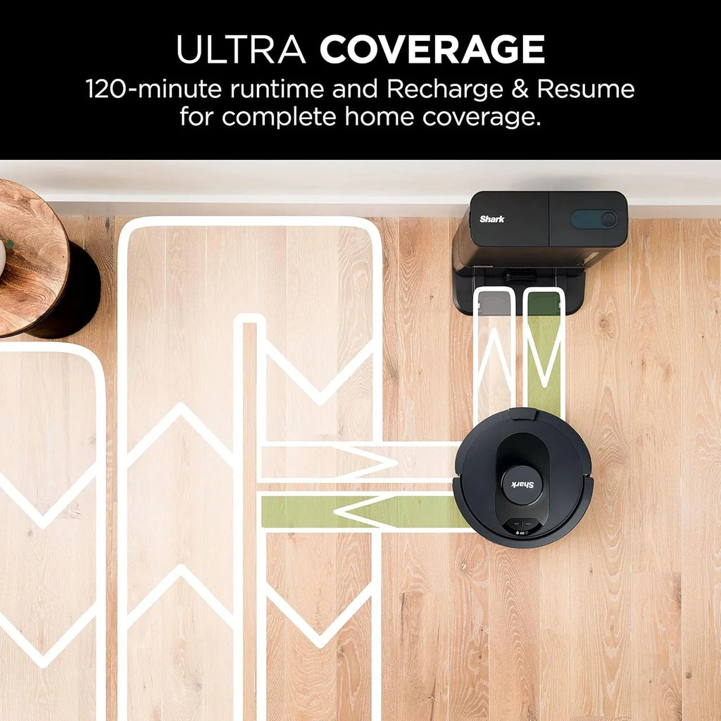 Aspirateur robot à commande vocale avec navigation Matrix Clean, cartographie de la maison, autonomie de 60 jours, base auto-vidante XL