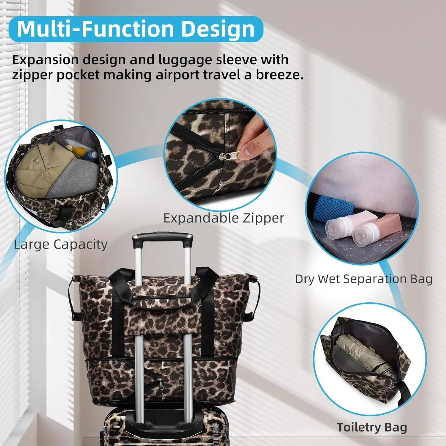 Ensemble de bagages 6 pièces, ensemble de valises rigides extensibles avec roulettes pivotantes, ensemble de bagages à roulettes légers