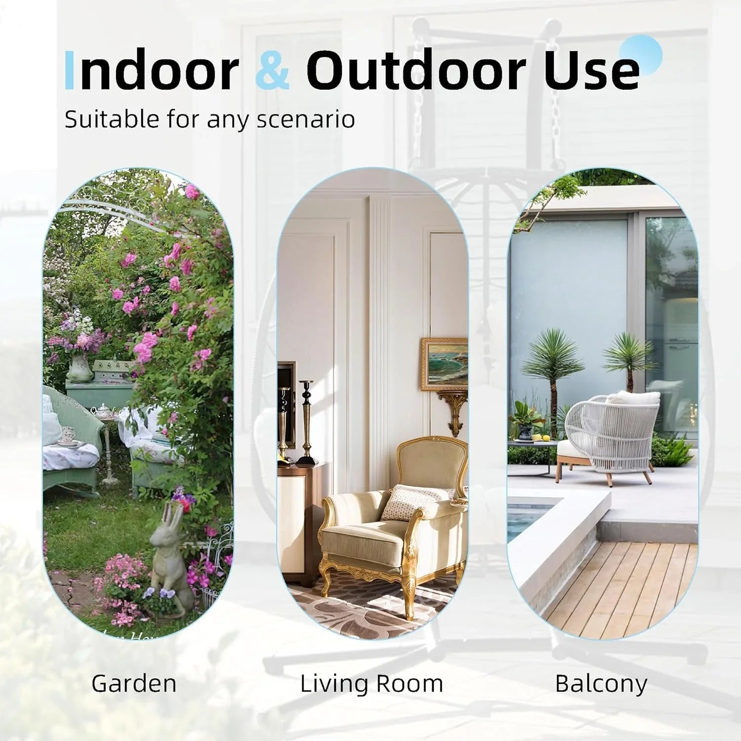 Chaise double œuf avec support hamac balançoire chaise pliable canapé suspendu amour