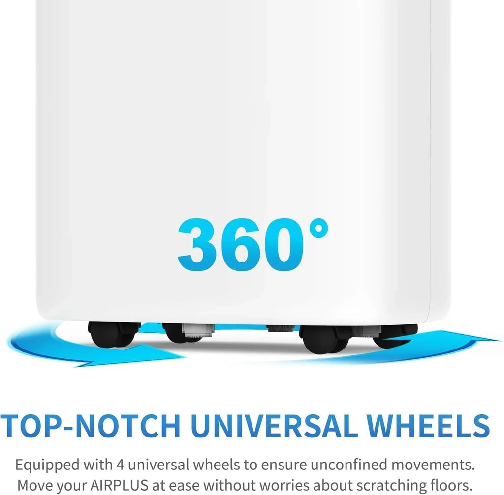 Déshumidificateur de sous-sol AIRPLUS de 1 500 pi², puissant déshumidificateur de 30 pintes