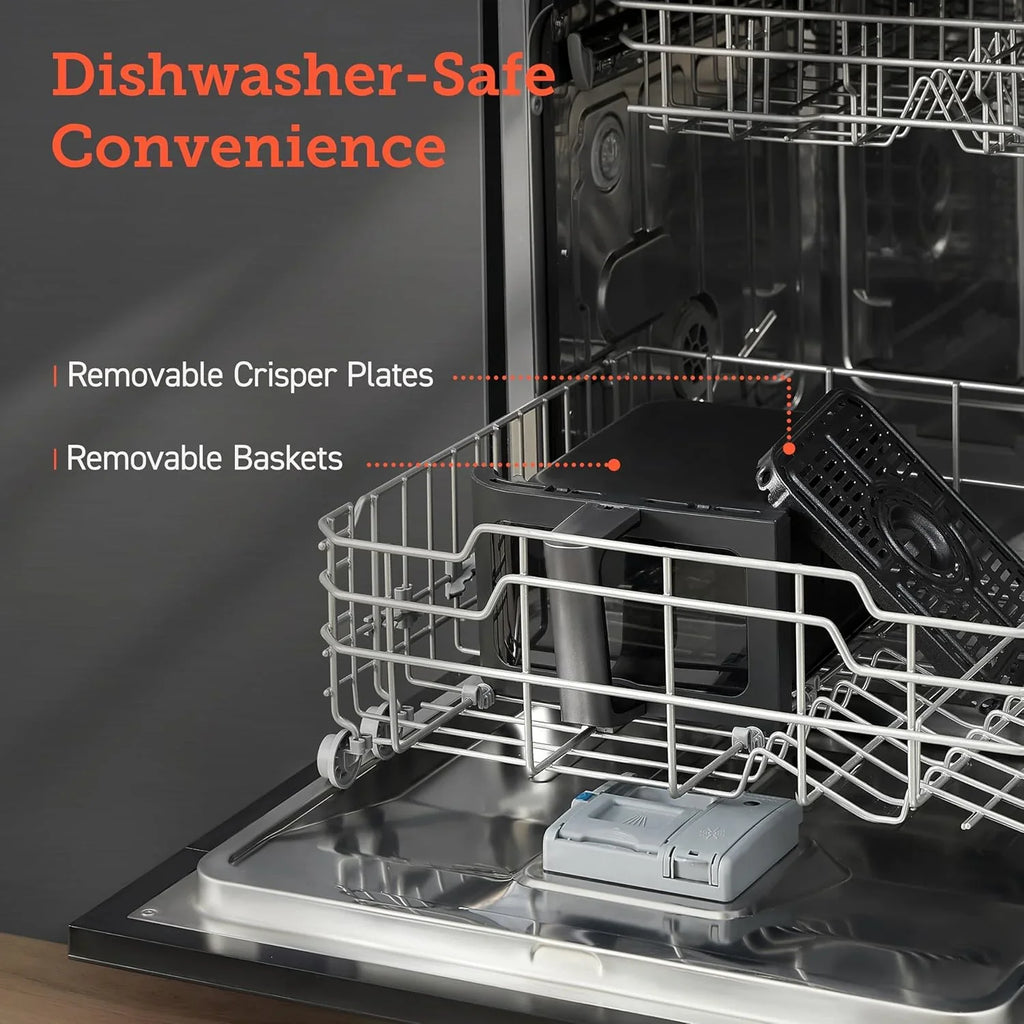 Friteuse à air double fonction 10 en 1 COSORI 9Qt avec deux paniers Cuisson et finition simultanées, cuisson au four, grillage, réchauffage et grillage