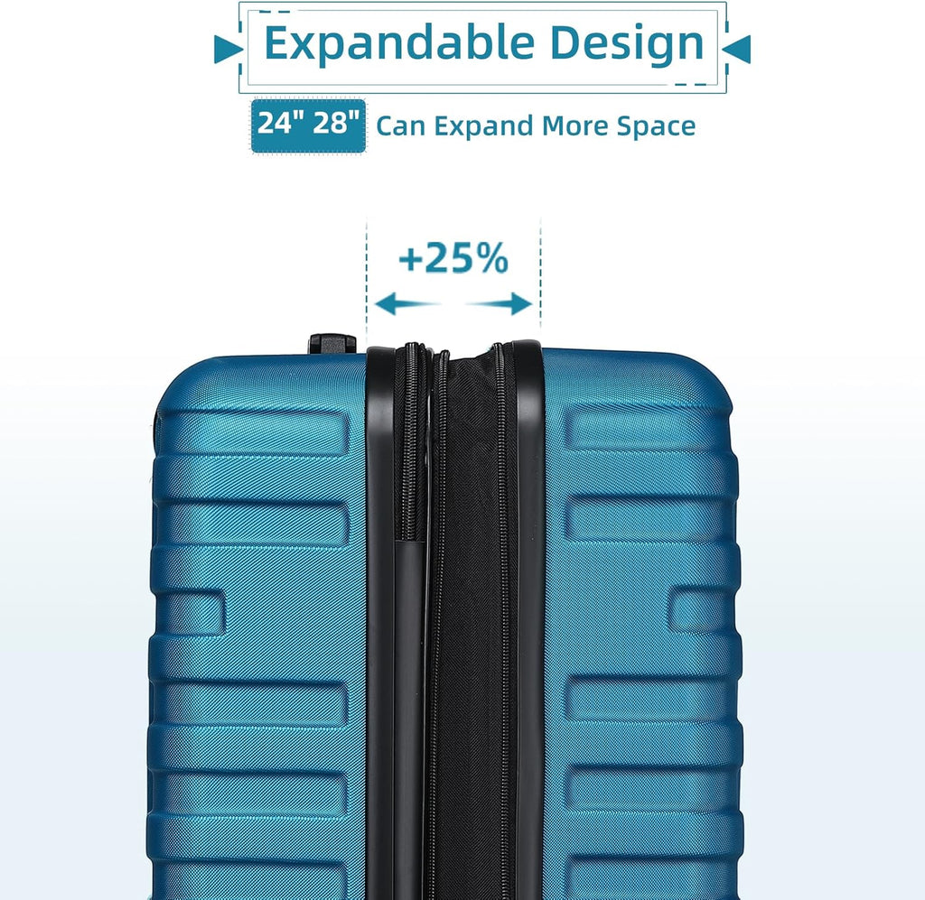 Ensemble de bagages à main légers et extensibles à coque rigide de 6 pièces