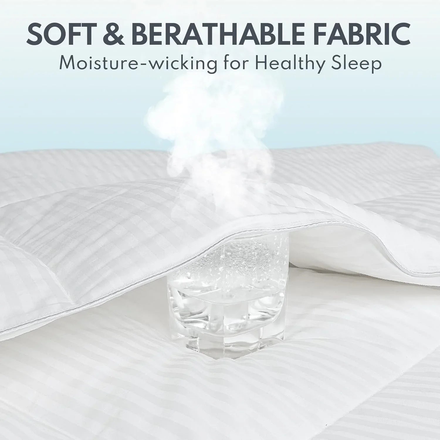 Couette King Size en duvet, moyennement chaude, indice de remplissage 750+, couette de qualité supérieure