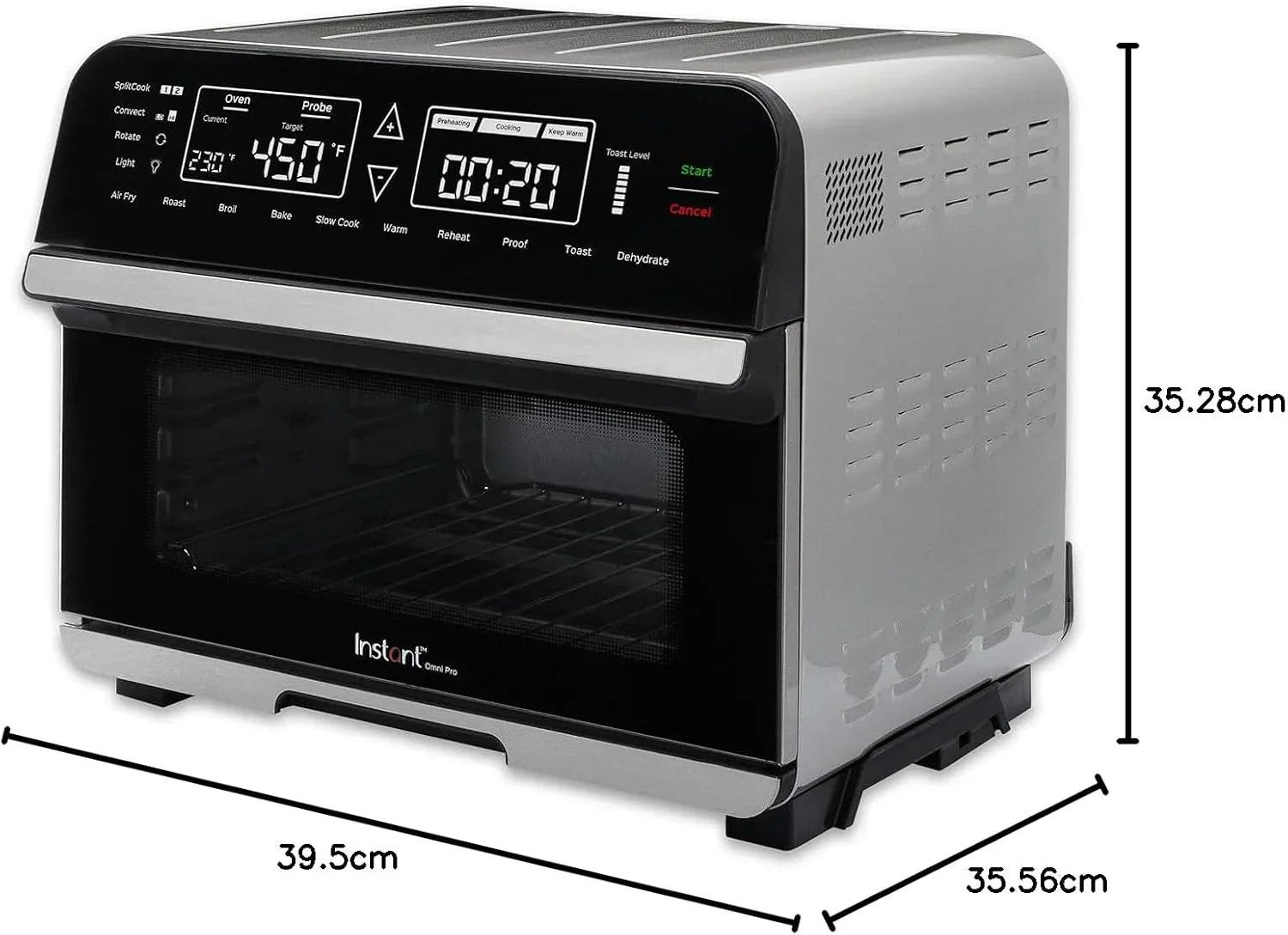 Friteuse à air Instant Pot Omni Plus 19QT/18L, fonction 10 en 1, convient aux pizzas de 12 pouces