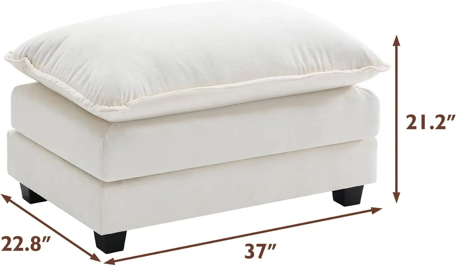 Canapé modulaire moderne en forme de U de 146 pouces d'ihanherry