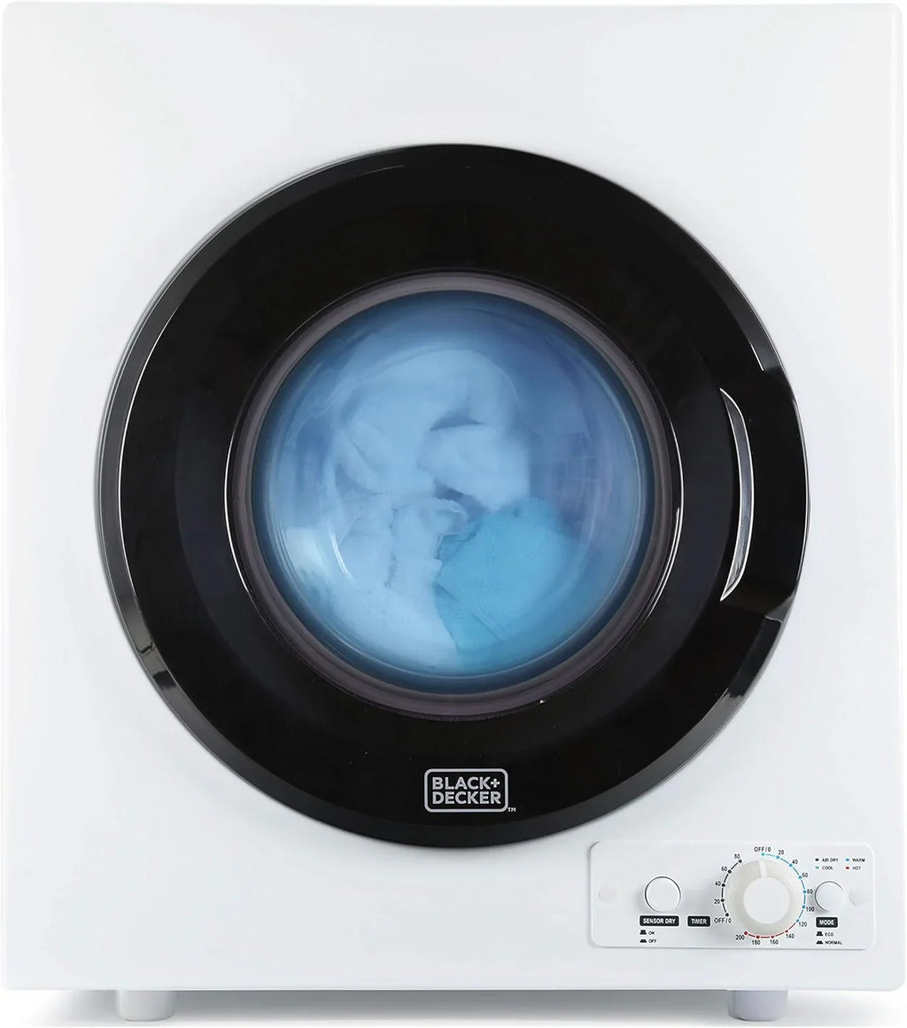 Sèche-linge compact, sèche-linge électrique de 1,5 pi³, 850 W, sèche-linge portatif ventilé de 120 V