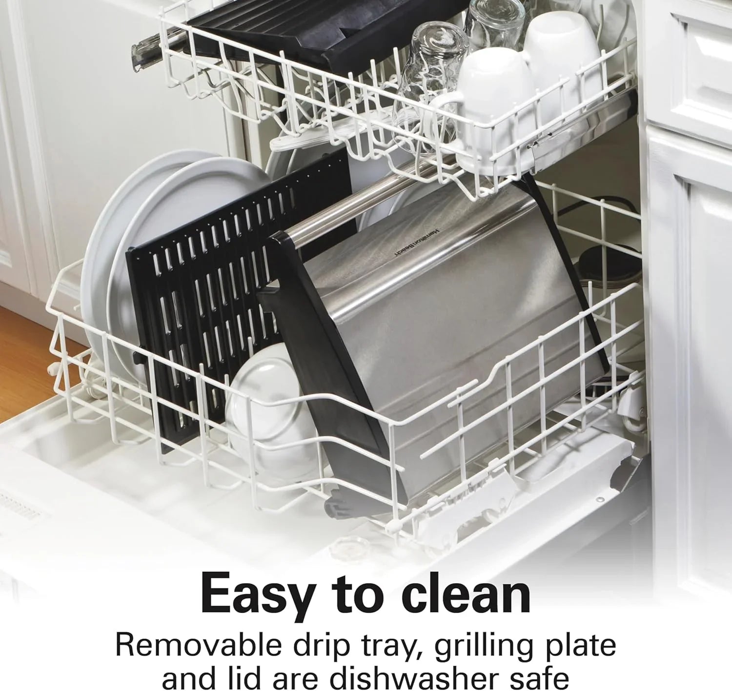 Barbecue électrique d'intérieur avec fenêtre, température réglable jusqu'à 233°C, surface de 118 pouces carrés