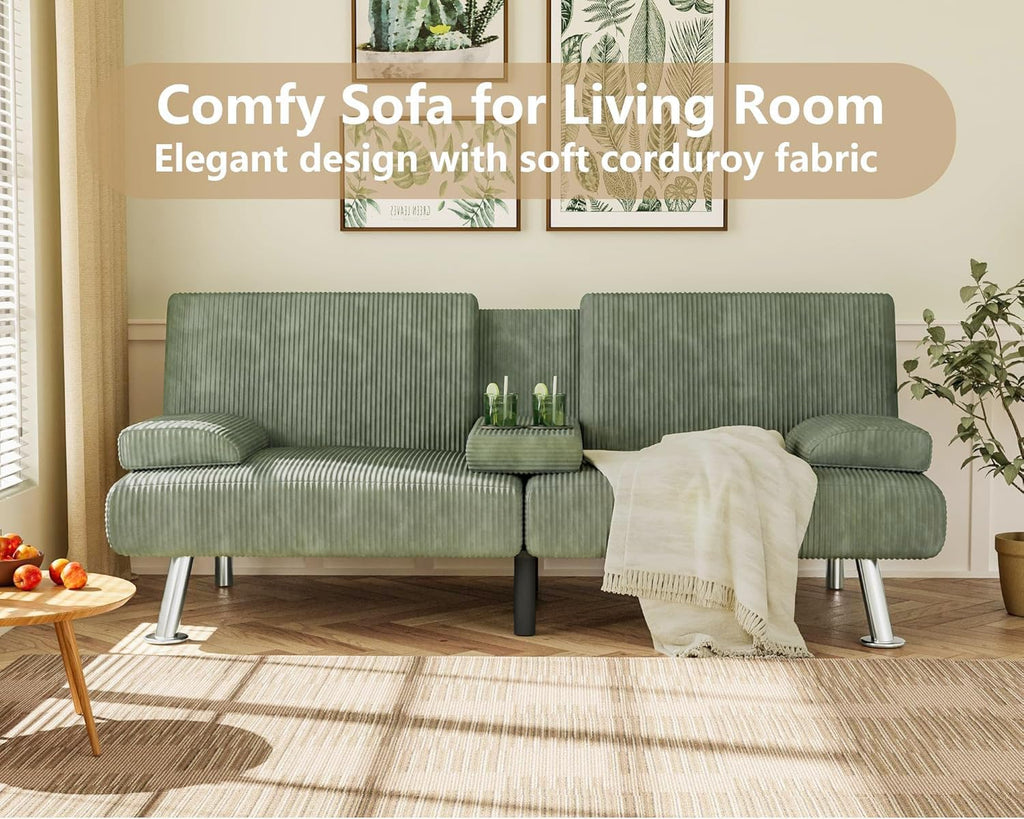 Canapé-lit futon Flamaker Ensemble futon pliant moderne Chaise longue convertible