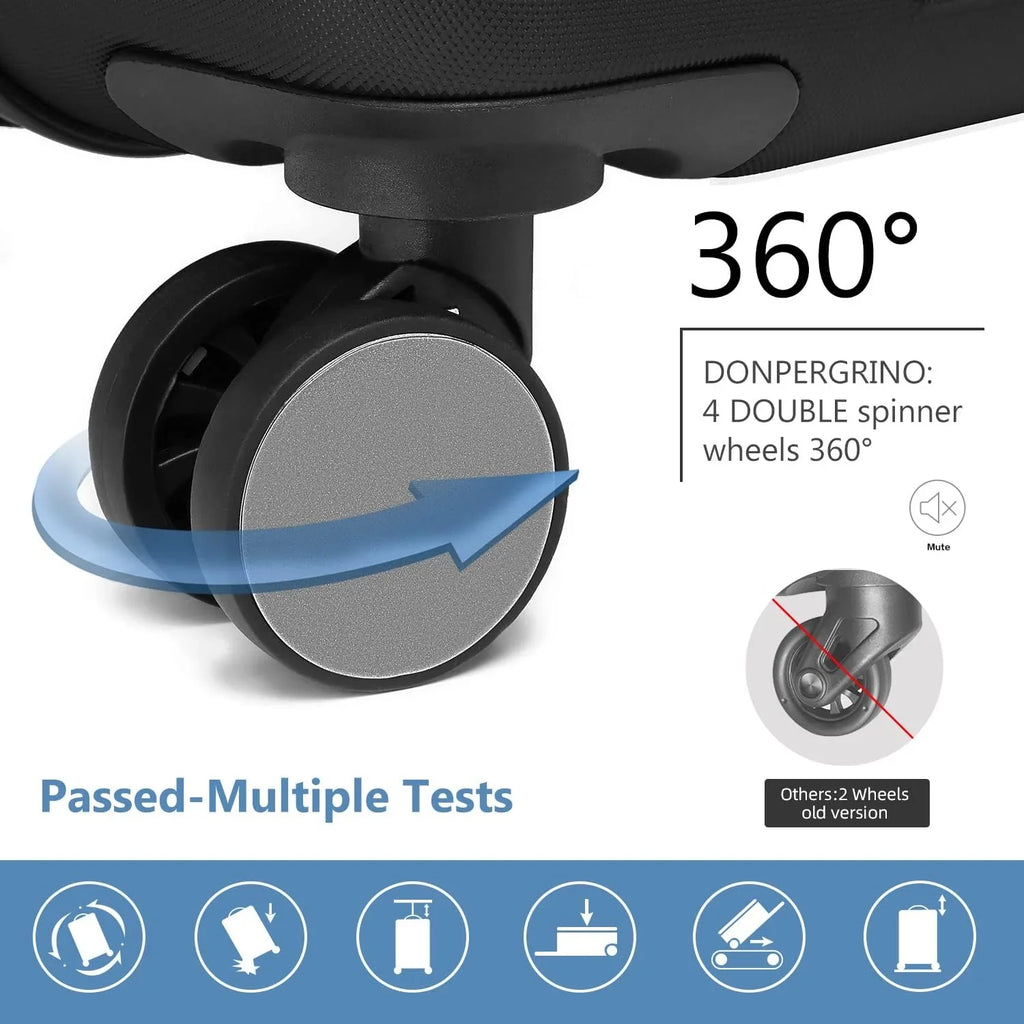 Ensemble de bagages à main légers et extensibles à coque rigide de 6 pièces