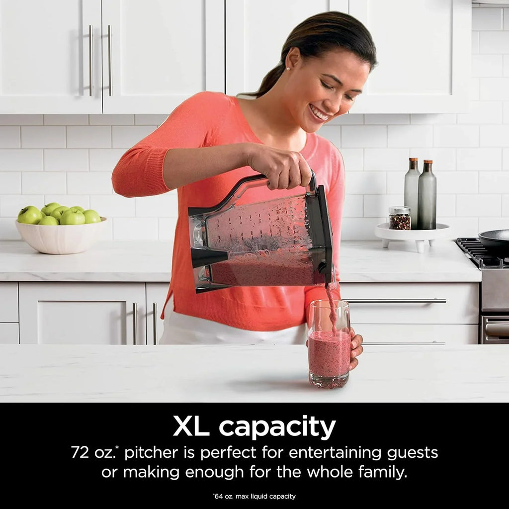 Mixeur compact professionnel Ninja BL660, 1 100 W, 3 fonctions, idéal pour les boissons glacées, les smoothies, les sauces et bien plus encore.