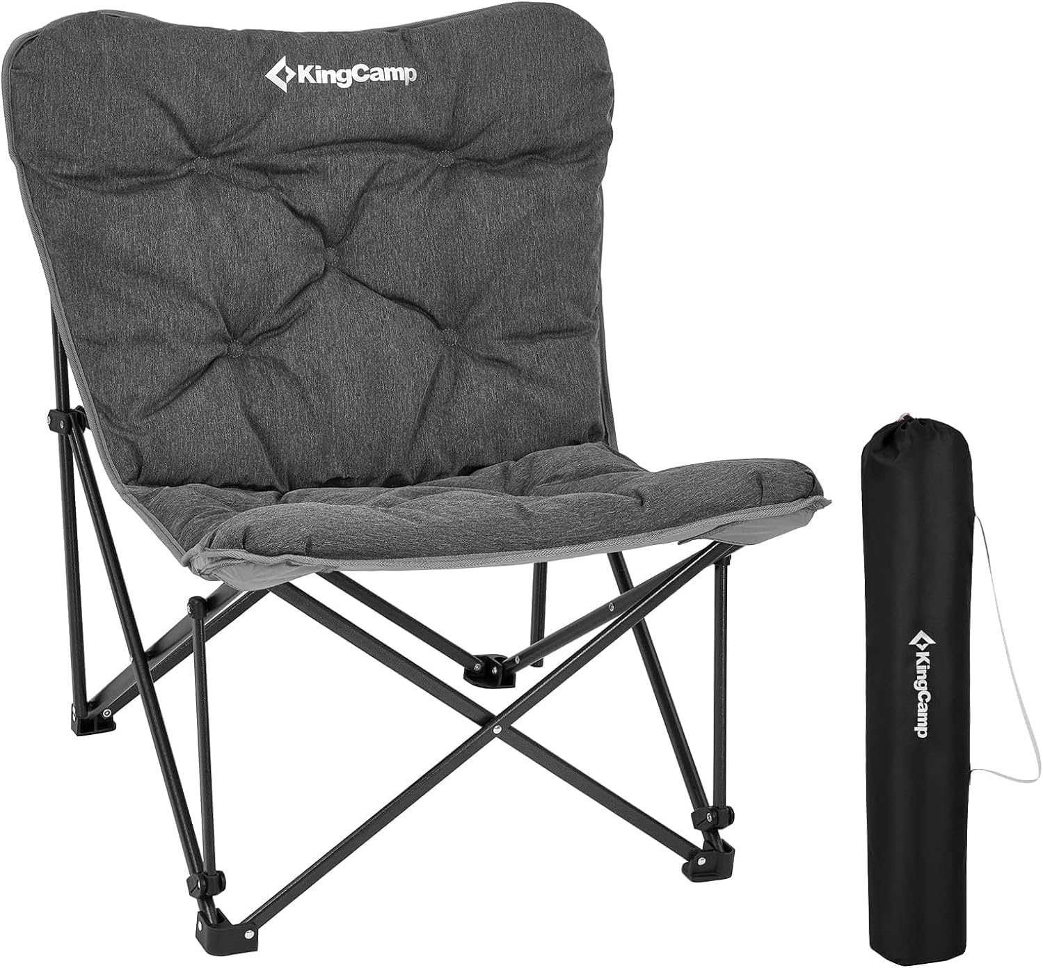 Chaise papillon, chaise de camping extra large, épaisse et confortable, chaise pliante portable, siège robuste de 400 lb