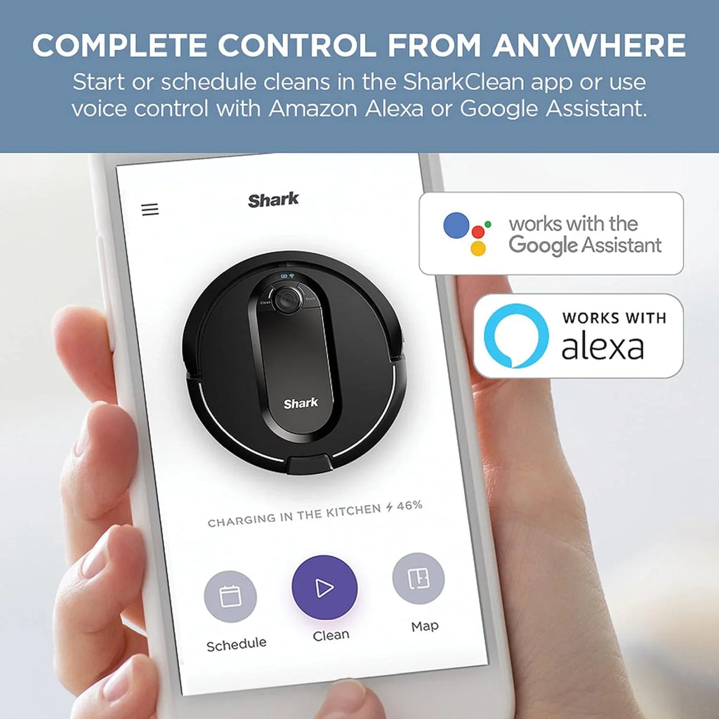 Combinaison robot aspirateur et balai à franges avec aspiration puissante, Matrix Plus