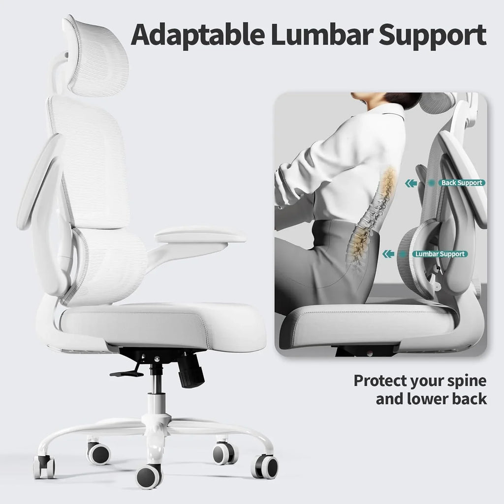 Chaise de bureau ergonomique TRALT, 150 kg, chaise de jeu à domicile avec roulettes