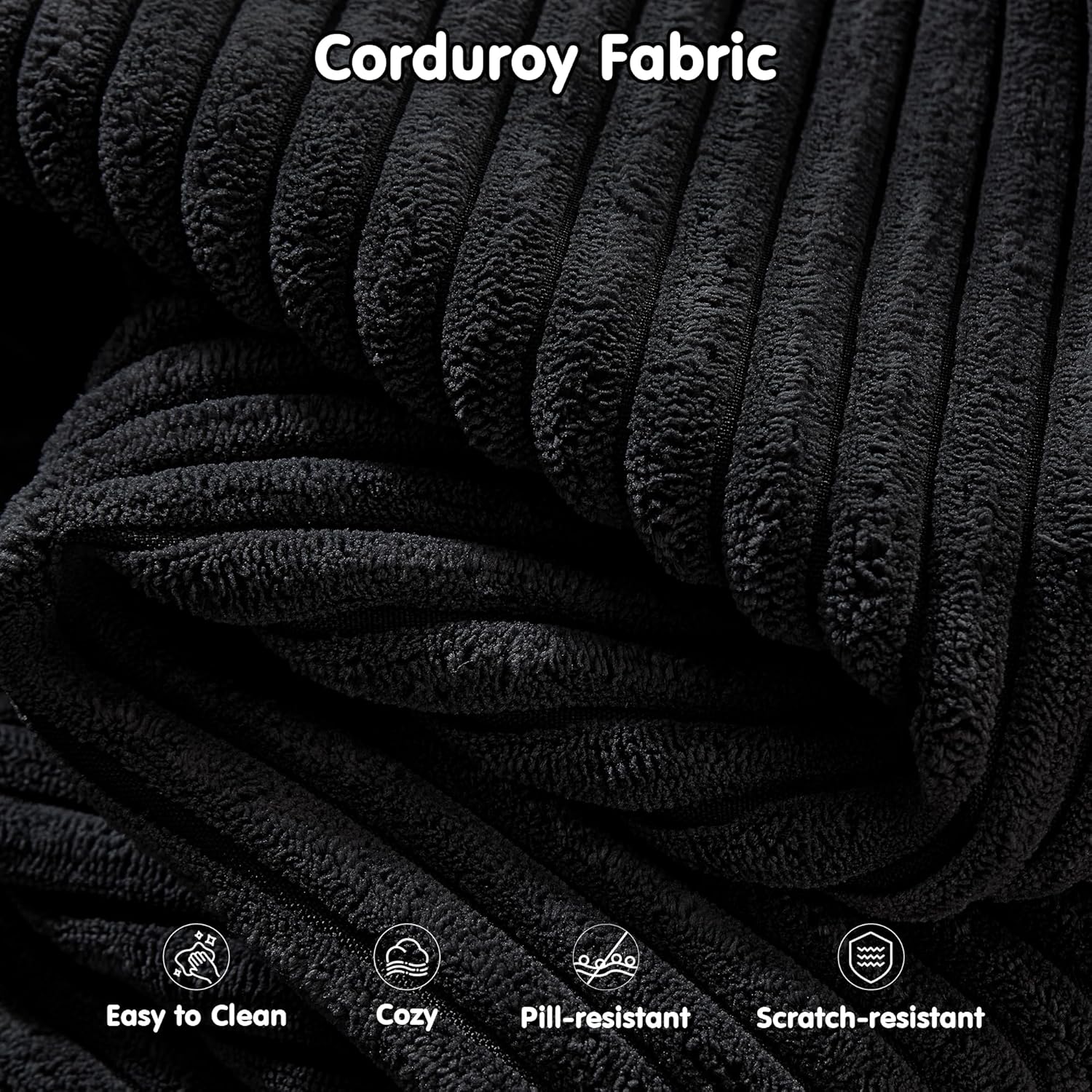 Canapé Ovios 104" Cloud Section Fauteuil en L, canapé modulaire moderne