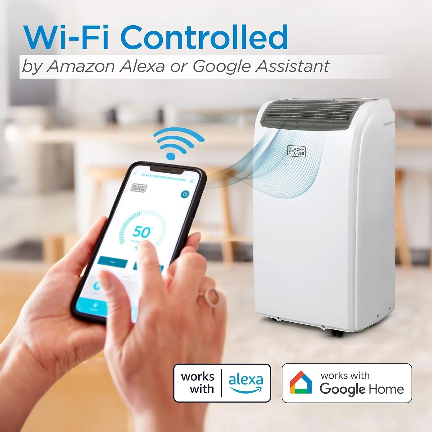 Climatiseur portatif BLACK+DECKER 10 000 BTU pour pièces jusqu'à 450 pi² avec télécommande