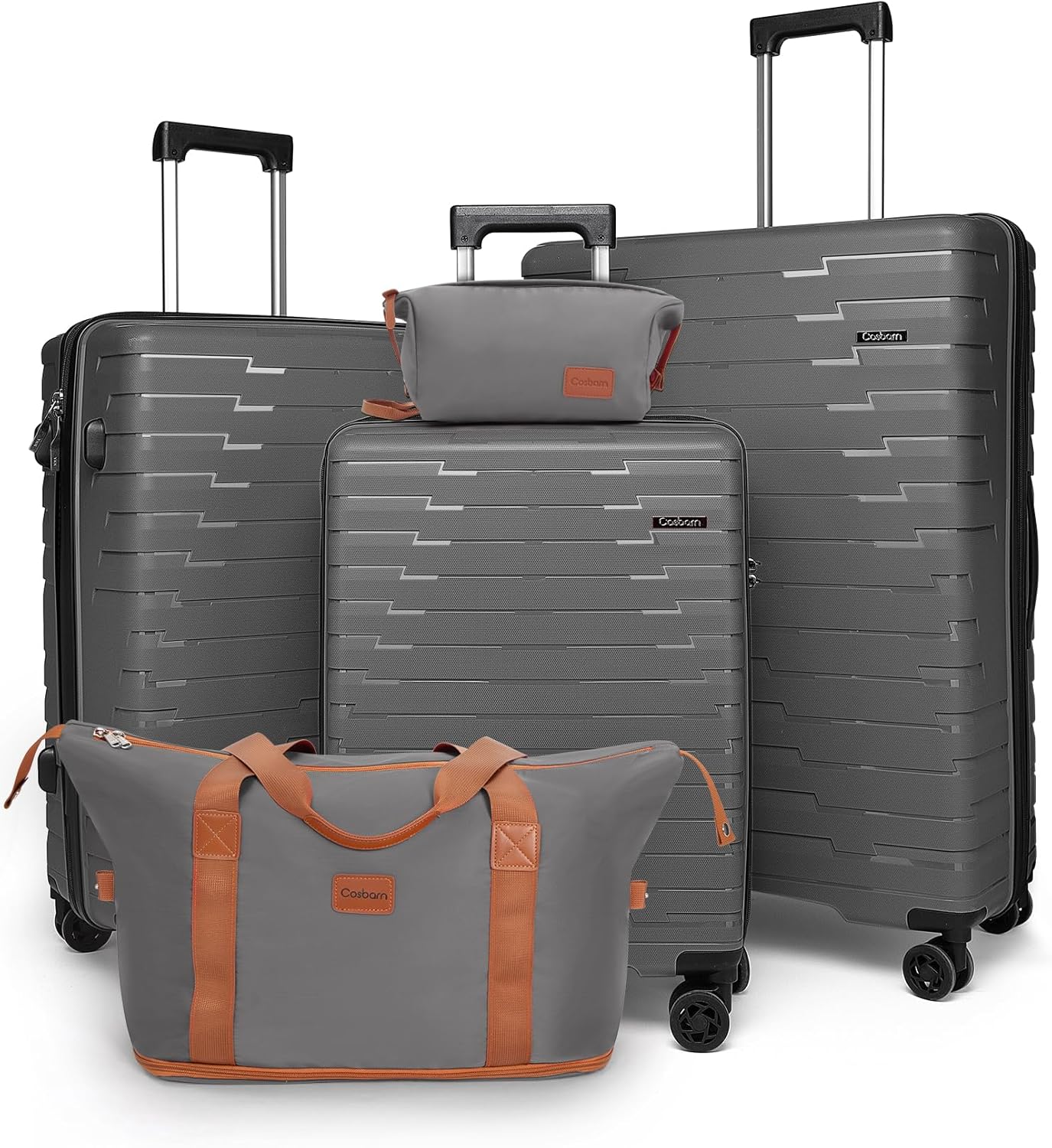 Ensemble de 5 bagages à roulettes, valise rigide en ABS avec roulettes pivotantes