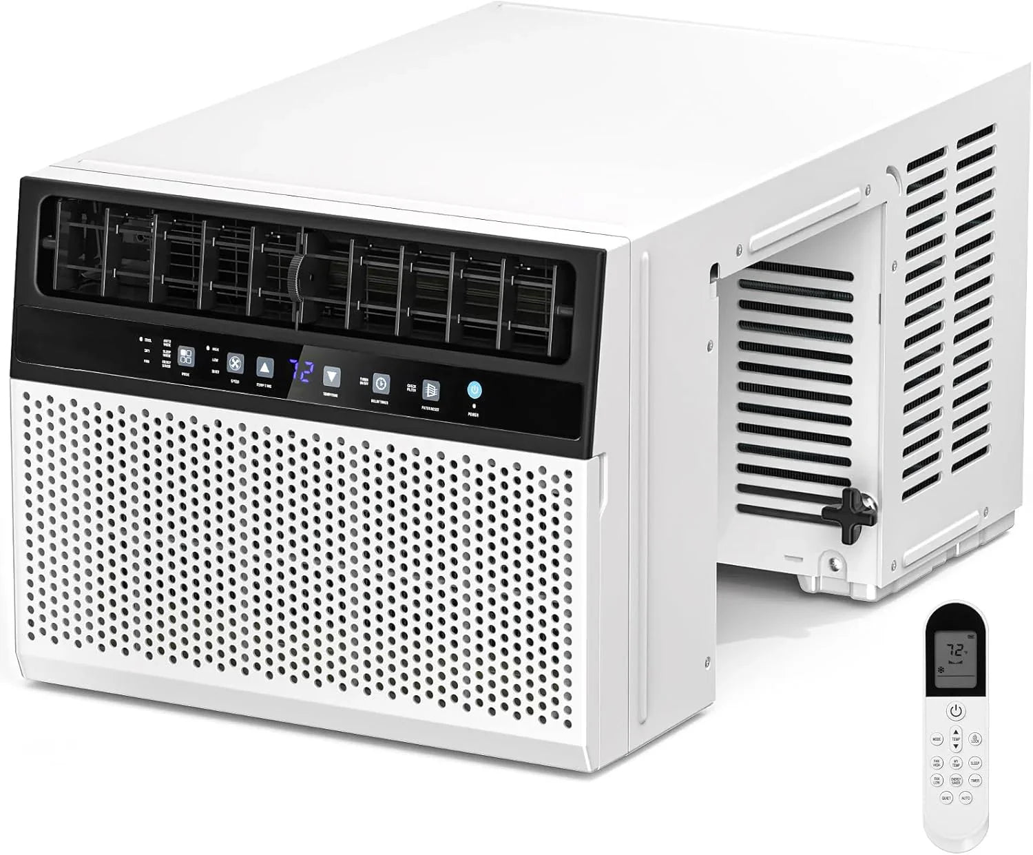 Climatiseur de fenêtre en U Antarctic Star 12 000 BTU, refroidit jusqu'à 550 pi² avec 6 modes, minuterie 24 h, climatiseurs de fenêtre ultra silencieux