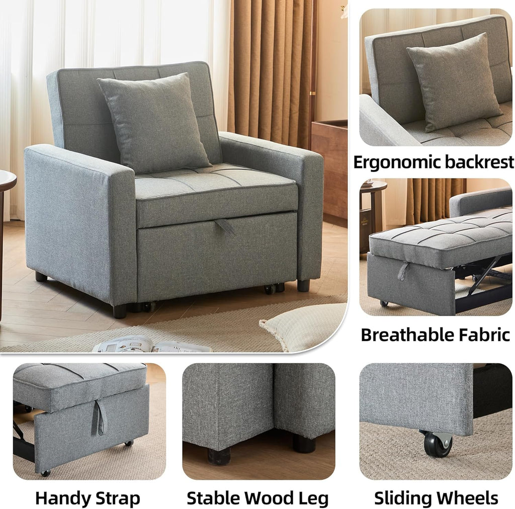 Canapé-lit convertible avec lit gigogne