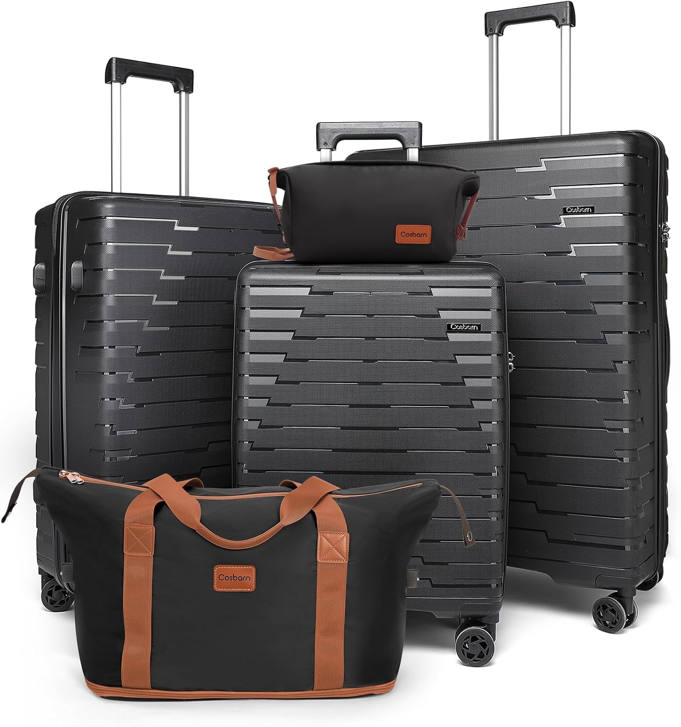 Ensemble de 5 bagages à roulettes, valise rigide en ABS avec roulettes pivotantes