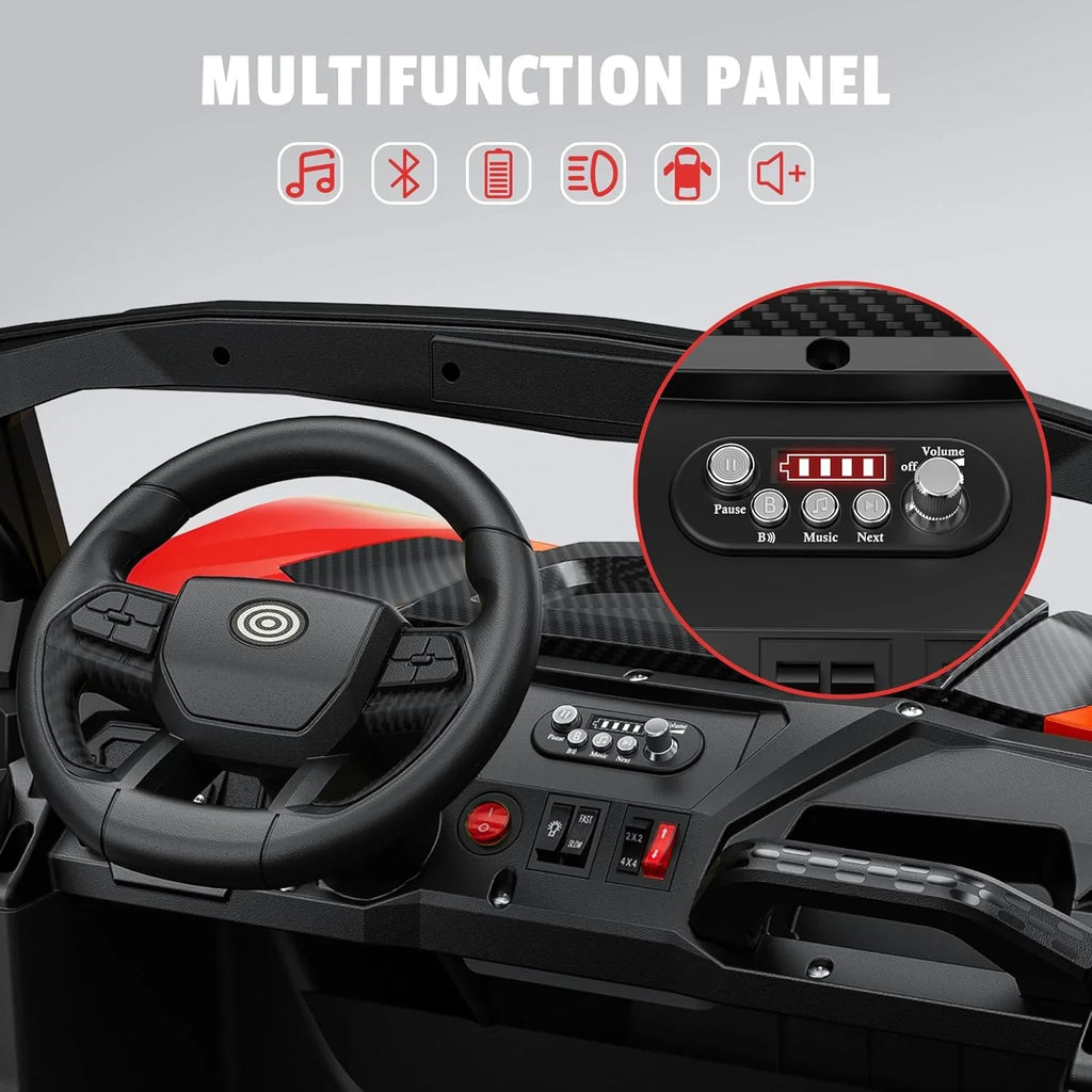 Camion jouet électrique de voyage tout-terrain rose