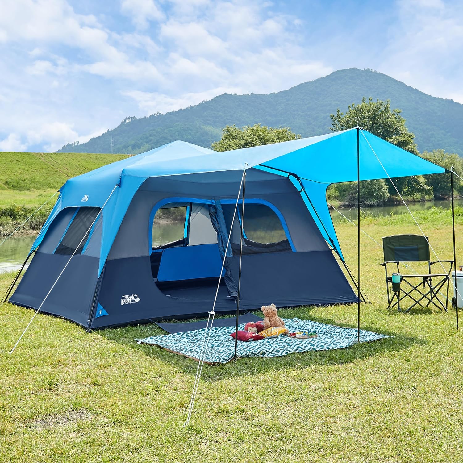 Tente à ouverture rapide, tente de camping familiale, tente de camping pop-up, grande tente imperméable pour le camping en plein air