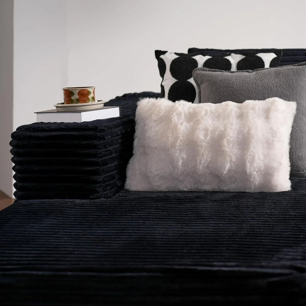 Canapé Ovios 104" Cloud Section Fauteuil en L, canapé modulaire moderne